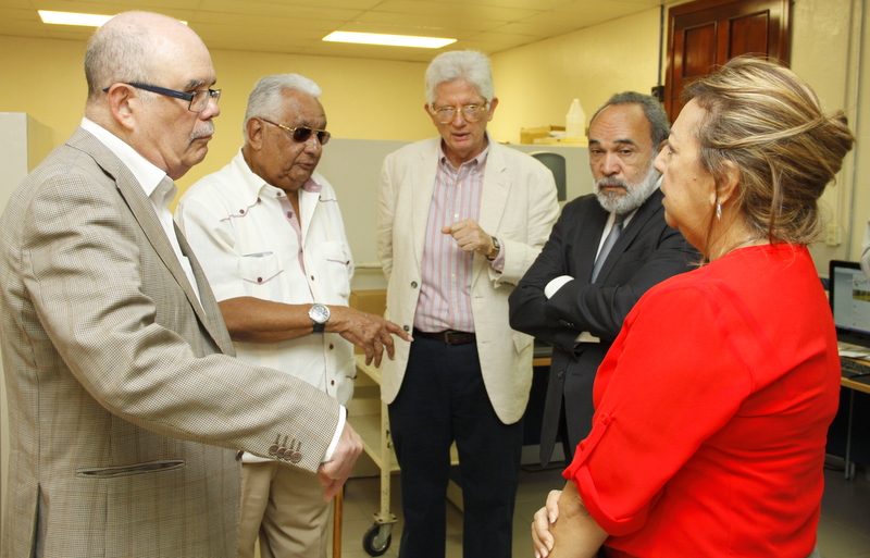 Roberto Cassá, Euclides Gutiérrez Félix, Salvador Alfau del Valle, Francisco Pagán y Marisol Mesa.
